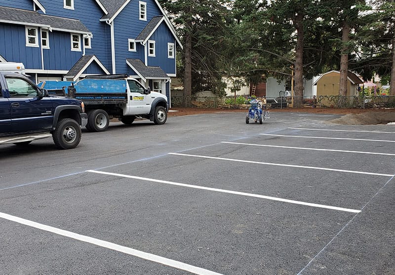 completed concrete and landscaping in bellingham